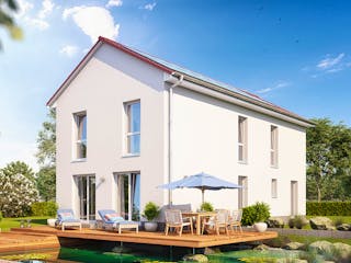 Massivhaus Calvus 26K von Heinz von Heiden Zentrale Schlüsselfertig ab 365308.7€, Satteldach-Klassiker Außenansicht 1