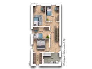 Massivhaus Calvus 26K von Heinz von Heiden Zentrale Schlüsselfertig ab 365308.7€, Satteldach-Klassiker Grundriss 2