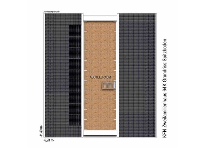 Massivhaus Zweifamilienhaus 64K von Heinz von Heiden Schlüsselfertig ab 367220€, Satteldach-Klassiker Grundriss 3