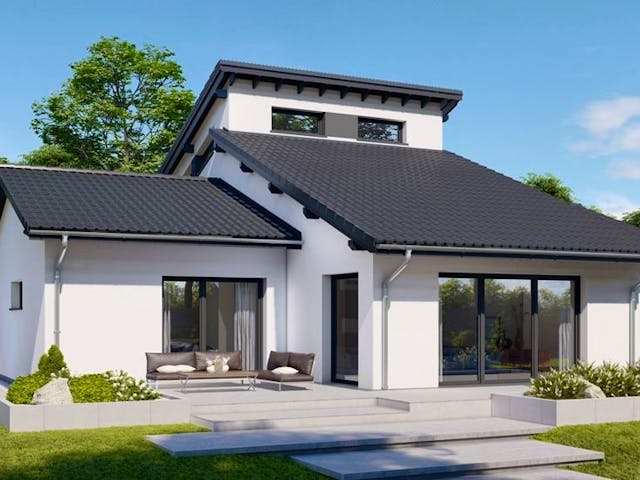 Fertighaus Brave 180 von Danwood Schlüsselfertig ab 380100€, Bungalow Außenansicht 1 Fertighaus Brave 180 von Danwood Schlüsselfertig ab 380100€, Bungalow Außenansicht 1