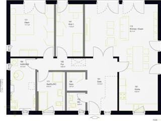 Fertighaus ComfortStyle 11.01 W von massa haus Ausbauhaus ab 142999€, Bungalow Innenansicht 5