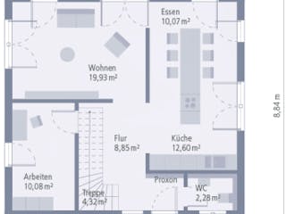 Fertighaus Design 11 K von OKAL Haus Schlüsselfertig ab 460900€,  Innenansicht 10
