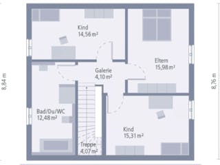 Fertighaus Design 11 K von OKAL Haus Schlüsselfertig ab 460900€,  Innenansicht 11