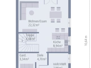 Fertighaus Doppelhaus 07 von OKAL Haus Schlüsselfertig ab 332900€, Innenansicht 9