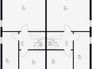 Fertighaus FamilyStyle 21.02 P von massa haus Ausbauhaus ab 194999€, Pultdachhaus Innenansicht 3