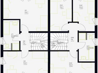 Fertighaus FamilyStyle 33.01 P von massa haus Ausbauhaus ab 298999€, Pultdachhaus Innenansicht 4