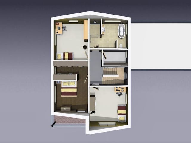 Massivhaus Hausidee "Modern2" von BickelBau Massivhäuser,  Innenansicht 5