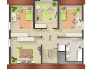 Massivhaus Lichthaus 152 von Schmid-Haus Bausatzhaus ab 370770€,  Innenansicht 2