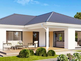 Fertighaus Perfect 126 von Danwood Schlüsselfertig ab 282900€, Bungalow Außenansicht 1