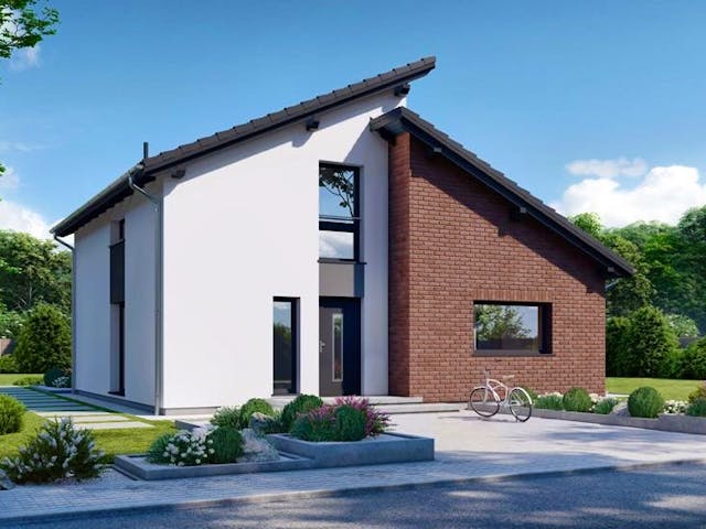 Fertighaus Perfect 135.1 von Danwood Schlüsselfertig ab 287600€, Pultdachhaus Innenansicht 2