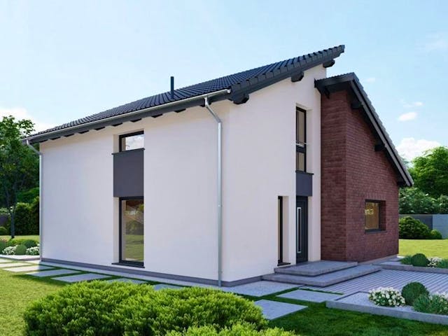 Fertighaus Perfect 135.1 von Danwood Schlüsselfertig ab 287600€, Pultdachhaus Innenansicht 3