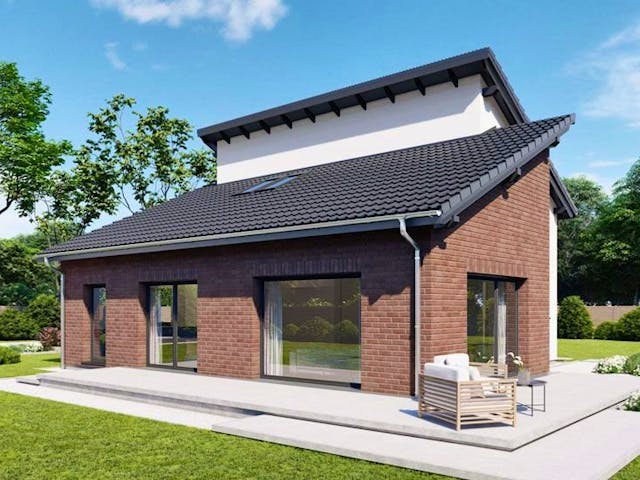 Fertighaus Perfect 135.1 von Danwood Schlüsselfertig ab 287600€, Pultdachhaus Innenansicht 4