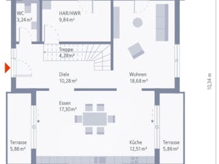 Fertighaus Pult 17 von OKAL Haus Schlüsselfertig ab 490500€, Innenansicht 9