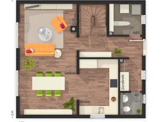 Massivhaus Raumwunder 100 von Schmid-Haus Bausatzhaus ab 270500€,  Innenansicht 1