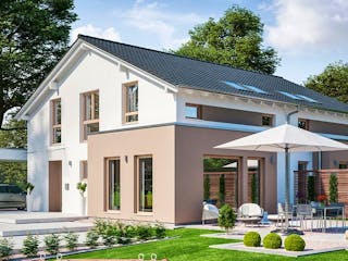 Fertighaus SOLUTION 242 V5 von Living Fertighaus Schlüsselfertig ab 655971€,  Außenansicht 1