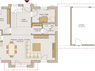 Fertighaus Stadtvilla 22-157 von BoHolz Haus Schlüsselfertig ab 413895€, Stadtvilla Innenansicht 4
