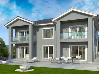 Fertighaus Stadtvilla Alabama von OKAL Haus Schlüsselfertig ab 736300€, Stadtvilla Außenansicht 1