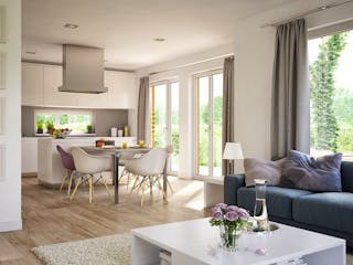 Fertighaus SUNSHINE 113 V5 von Living Fertighaus Schlüsselfertig ab 296744€, Satteldach-Klassiker Innenansicht 3