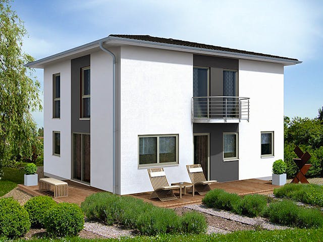 Massivhaus EFH Villa 76 von invivo haus Schlüsselfertig ab 390345€, Stadtvilla Außenansicht 1 Massivhaus EFH Villa 76 von invivo haus Schlüsselfertig ab 390345€, Stadtvilla Außenansicht 1