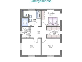 Massivhaus EFH Klassik 138 von invivo haus Schlüsselfertig ab 454709€, Satteldach-Klassiker Grundriss 2
