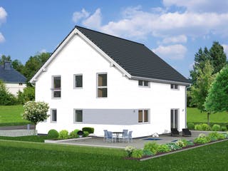Fertighaus Junto 184 von Fingerhut Haus Schlüsselfertig ab 562403€, Satteldach-Klassiker Außenansicht 2