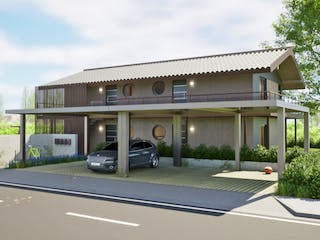 Fertighaus Mehrfamilienhaus LANOS 4.194 Außenansicht 1