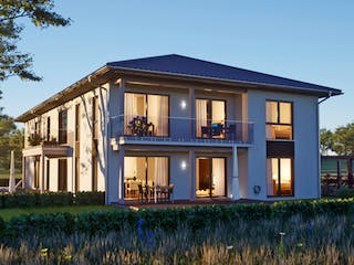 Fertighaus Mehrfamilienhaus SETROS 6.393_a Außenansicht 1