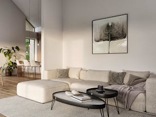 Fertighaus Concept 1 von KAMPA Schlüsselfertig ab 585975€, Bungalow Innenansicht 1