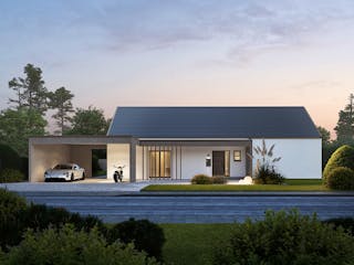 Fertighaus Concept 6 von KAMPA Schlüsselfertig ab 515919€, Bungalow Außenansicht 2