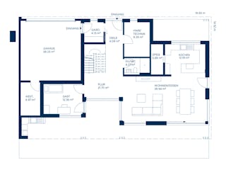 Fertighaus Concept 8 von KAMPA Schlüsselfertig ab 1114890€, Cubushaus Grundriss 1