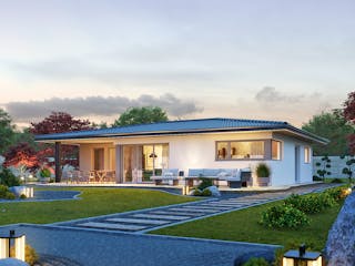 Fertighaus Signature C108 von KAMPA Schlüsselfertig ab 457103€, Bungalow Außenansicht 1