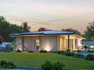 Fertighaus Signature C108 von KAMPA Schlüsselfertig ab 457103€, Bungalow Außenansicht 2
