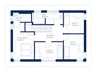 Fertighaus Signature S152 von KAMPA Schlüsselfertig ab 547537€, Stadtvilla Grundriss 2