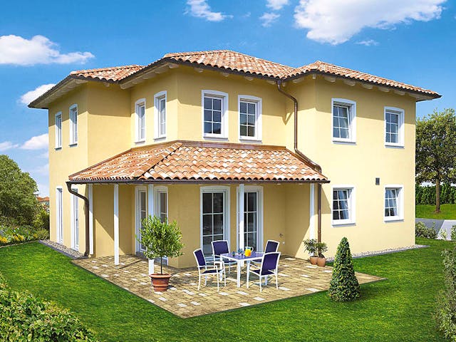 Massivhaus Böcker von KBS Bau, Stadtvilla Außenansicht 1