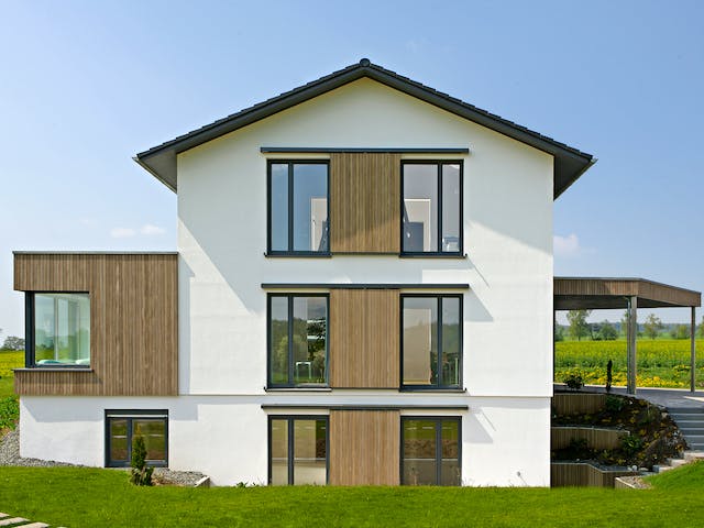 Fertighaus Haus Brettheim von Keitel-Haus Schlüsselfertig ab 497951€, Satteldach-Klassiker Außenansicht 3