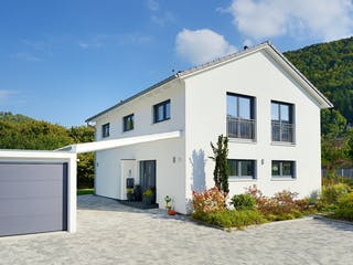 Fertighaus Haus Mühlwiesen von Keitel-Haus Schlüsselfertig ab 386681€, Satteldach-Klassiker Außenansicht 1