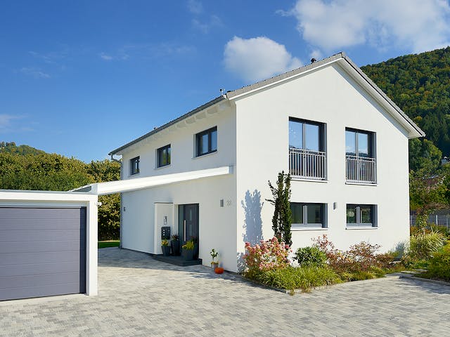 Fertighaus Haus Mühlwiesen von Keitel-Haus Schlüsselfertig ab 386681€, Satteldach-Klassiker Außenansicht 1