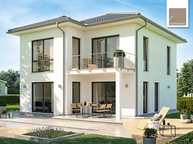 Massivhaus Stadtvilla Fino von Kern-Haus Schlüsselfertig ab 363900€, Stadtvilla Außenansicht 1