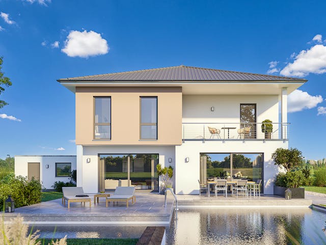 Massivhaus STADTVILLA PALLAS von Kern-Haus Chemnitz Schlüsselfertig ab 497900€, Stadtvilla Außenansicht 1 Massivhaus STADTVILLA PALLAS von Kern-Haus Chemnitz Schlüsselfertig ab 497900€, Stadtvilla Außenansicht 1