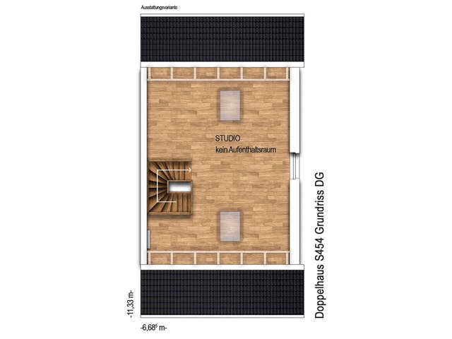 Massivhaus DOPPELHAUS 2S456 von KONZEPTHAUS Schlüsselfertig ab 345000€, Satteldach-Klassiker Grundriss 3
