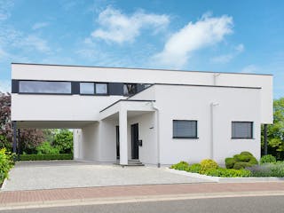 Fertighaus Homestory 123 von LEHNER HAUS, Cubushaus Außenansicht 2