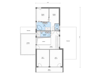 Fertighaus Homestory 123 von LEHNER HAUS, Cubushaus Grundriss 2