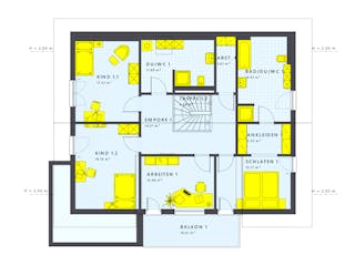 Fertighaus SOLUTION 230 V5 von Living Fertighaus Schlüsselfertig ab 538329€, Satteldach-Klassiker Grundriss 2
