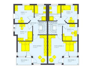 Fertighaus SOLUTION 242 V7 von Living Fertighaus Schlüsselfertig ab 598494€, Cubushaus Grundriss 2