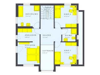 Fertighaus SUNSHINE 167 V7 von Living Fertighaus Schlüsselfertig ab 467511€, Cubushaus Innenansicht 2