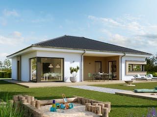 Fertighaus SOLUTION 101 V3 von Living Fertighaus Schlüsselfertig ab 313737€, Bungalow Außenansicht 1