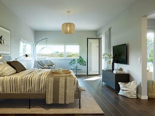 Fertighaus SOLUTION 101 V4 von Living Fertighaus Schlüsselfertig ab 316206€, Bungalow Innenansicht 1