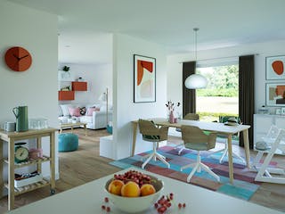 Fertighaus SOLUTION 110 V4 von Living Fertighaus Schlüsselfertig ab 330749€, Bungalow Innenansicht 3