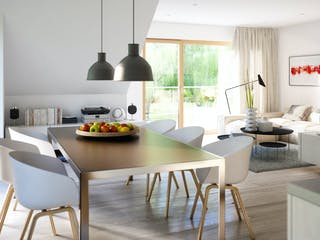 Fertighaus SOLUTION 204 V5 L von Living Fertighaus Schlüsselfertig ab 489357€, Stadtvilla Innenansicht 1