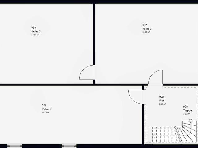 Fertighaus ComfortStyle 10.01 W von massa haus Ausbauhaus ab 134999€, Bungalow Grundriss 2